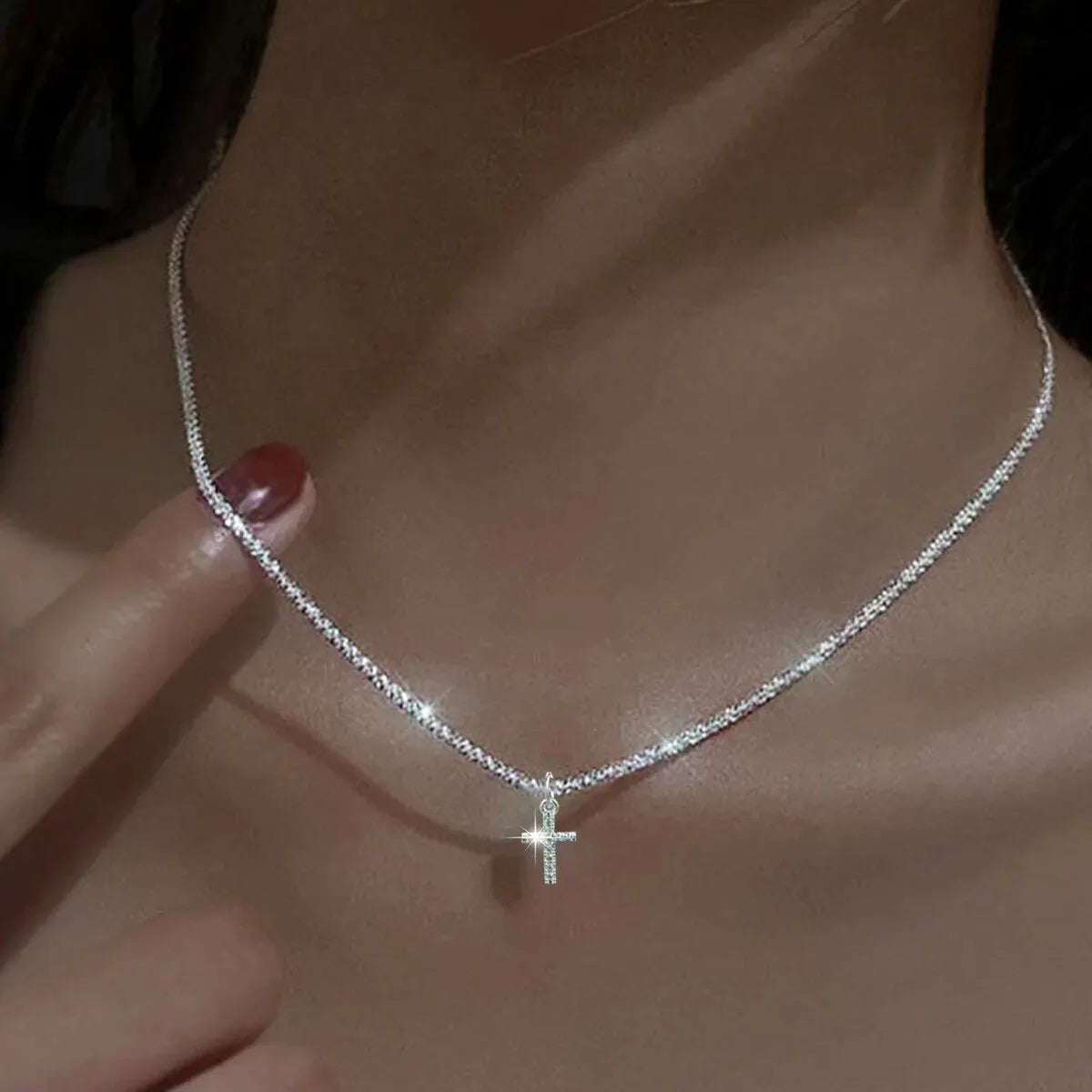 Simple Cross Necklace